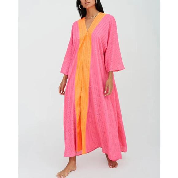 pink sequin kimono dress Hot Pink Sequin Kimono Party Top Duster One size